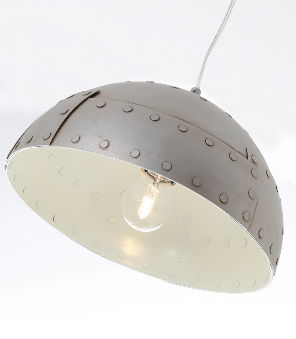 Suspension en métal gris, d.30 cm — vue 4
