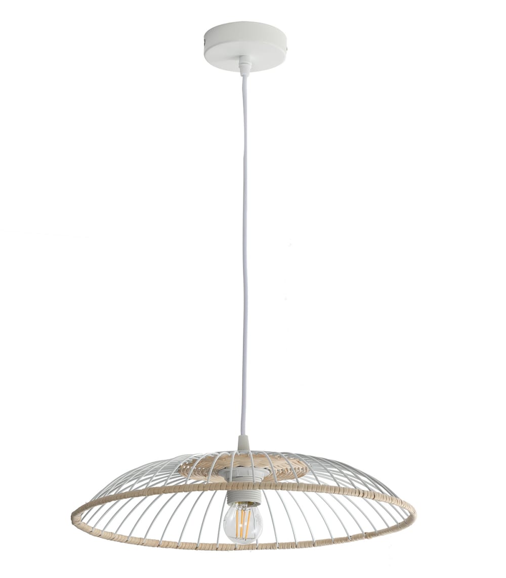 Suspension en métal blanc, d.38 cm — vue 4