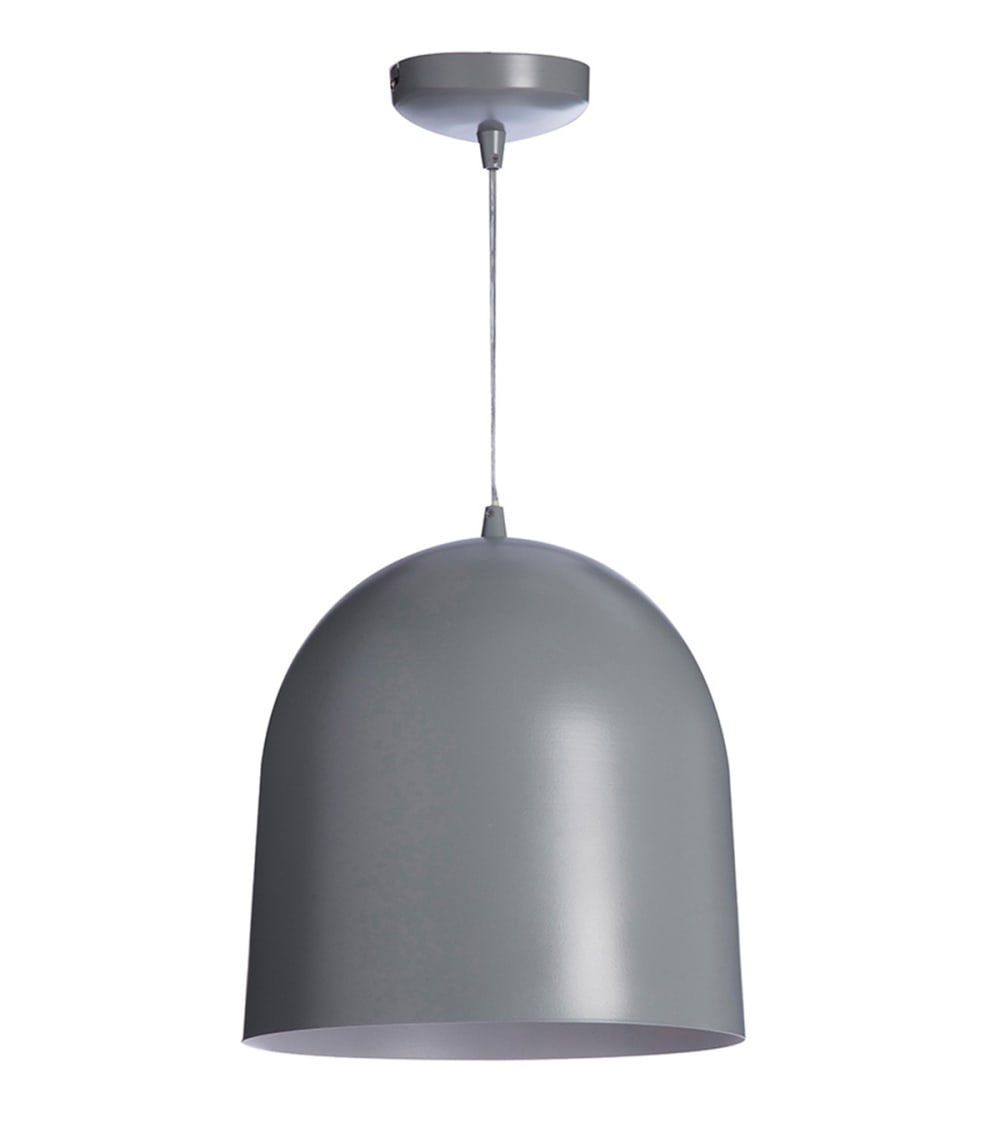 Suspension en métal gris, d.30 cm — vue 3