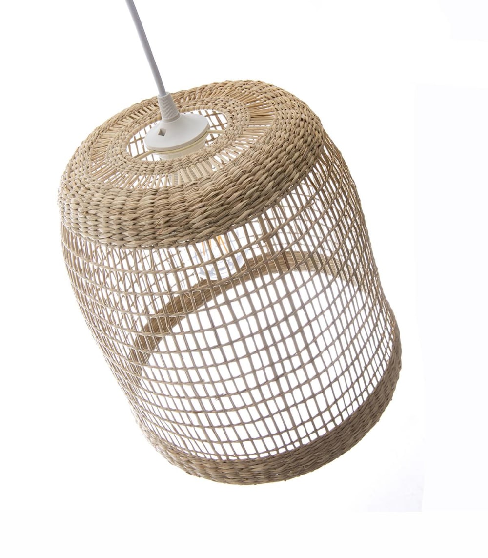 Suspension en jacinthe d'eau naturel, d.30 cm — vue 4