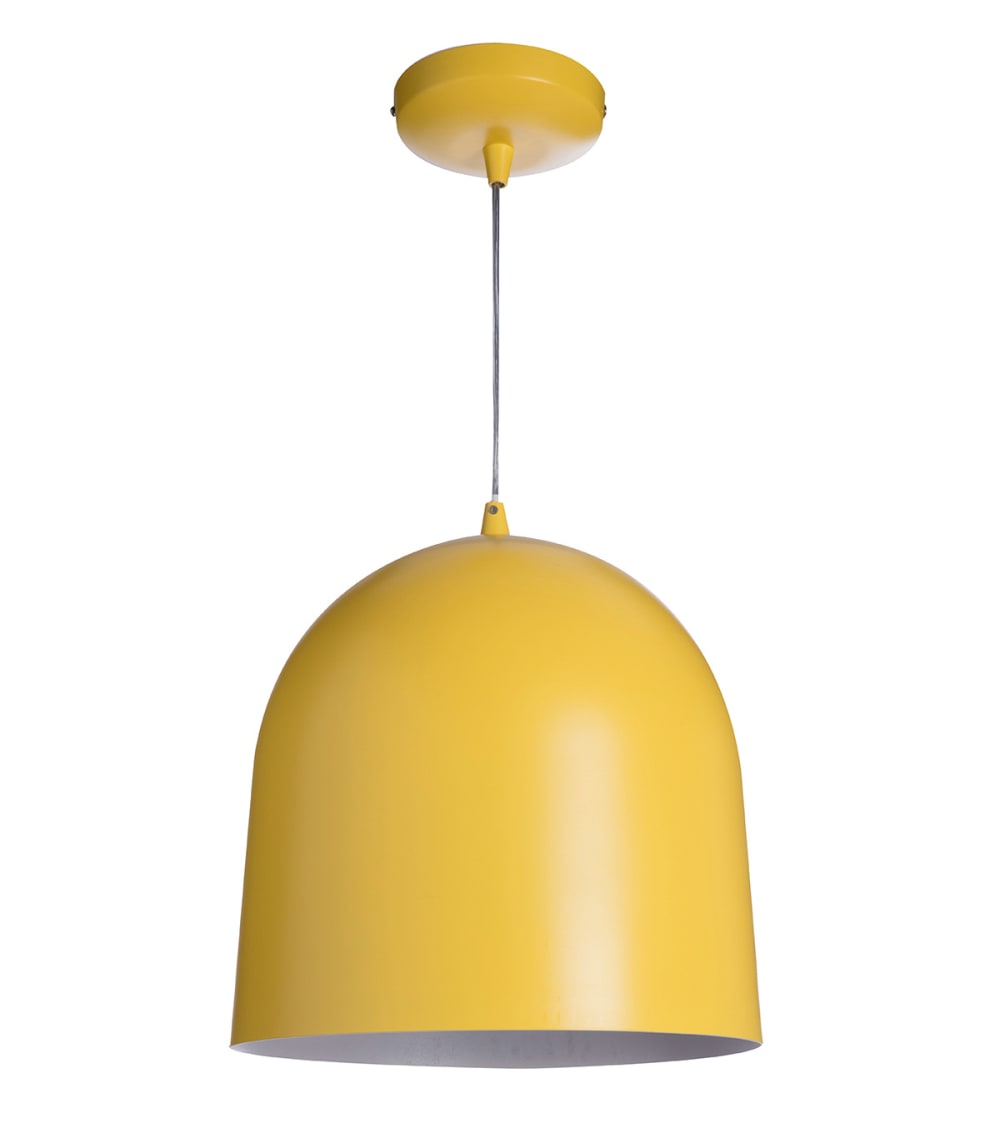 Suspension en métal jaune, d.30 cm — vue 3