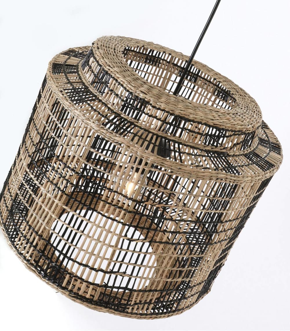 Suspension en rotin naturel, d.38 cm — vue 4