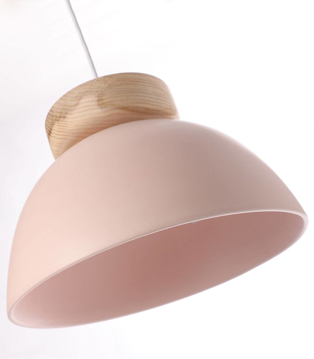 Suspension en céramique rose, d.30 cm — vue 4