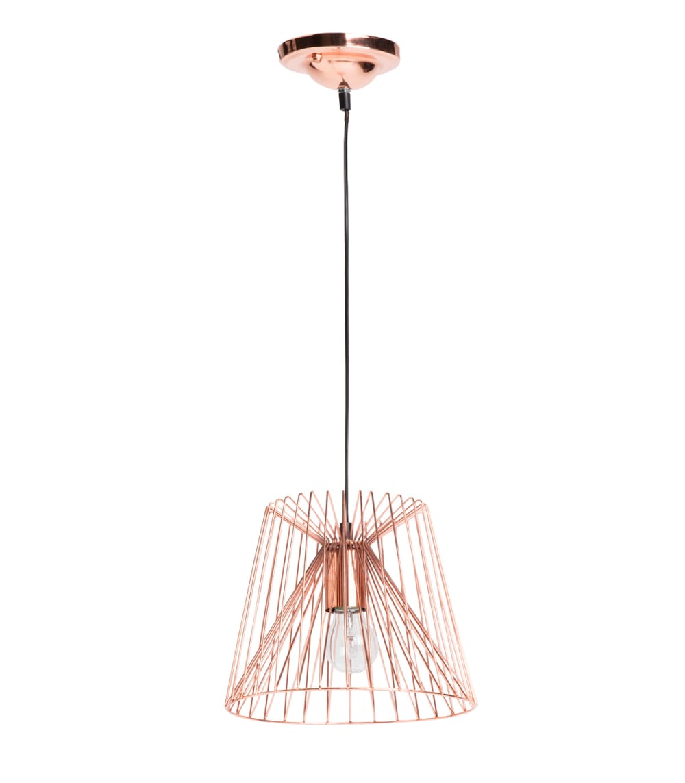 Suspension en métal cuivre, d.25 cm — vue 3