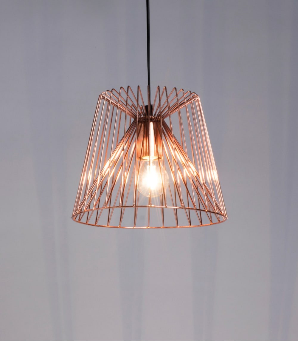 Suspension en métal cuivre, d.25 cm — vue 4