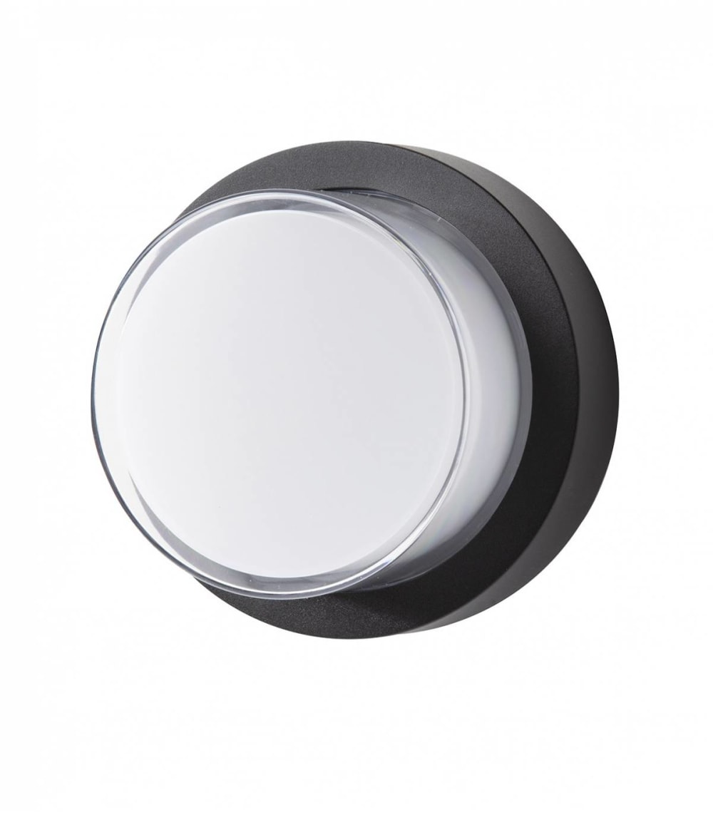Applique extérieure en métal noir, h. 16 cm - Maisons du Monde