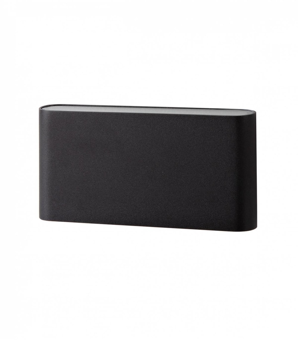 Applique extérieure en métal noir, h. 9 cm - Maisons du Monde