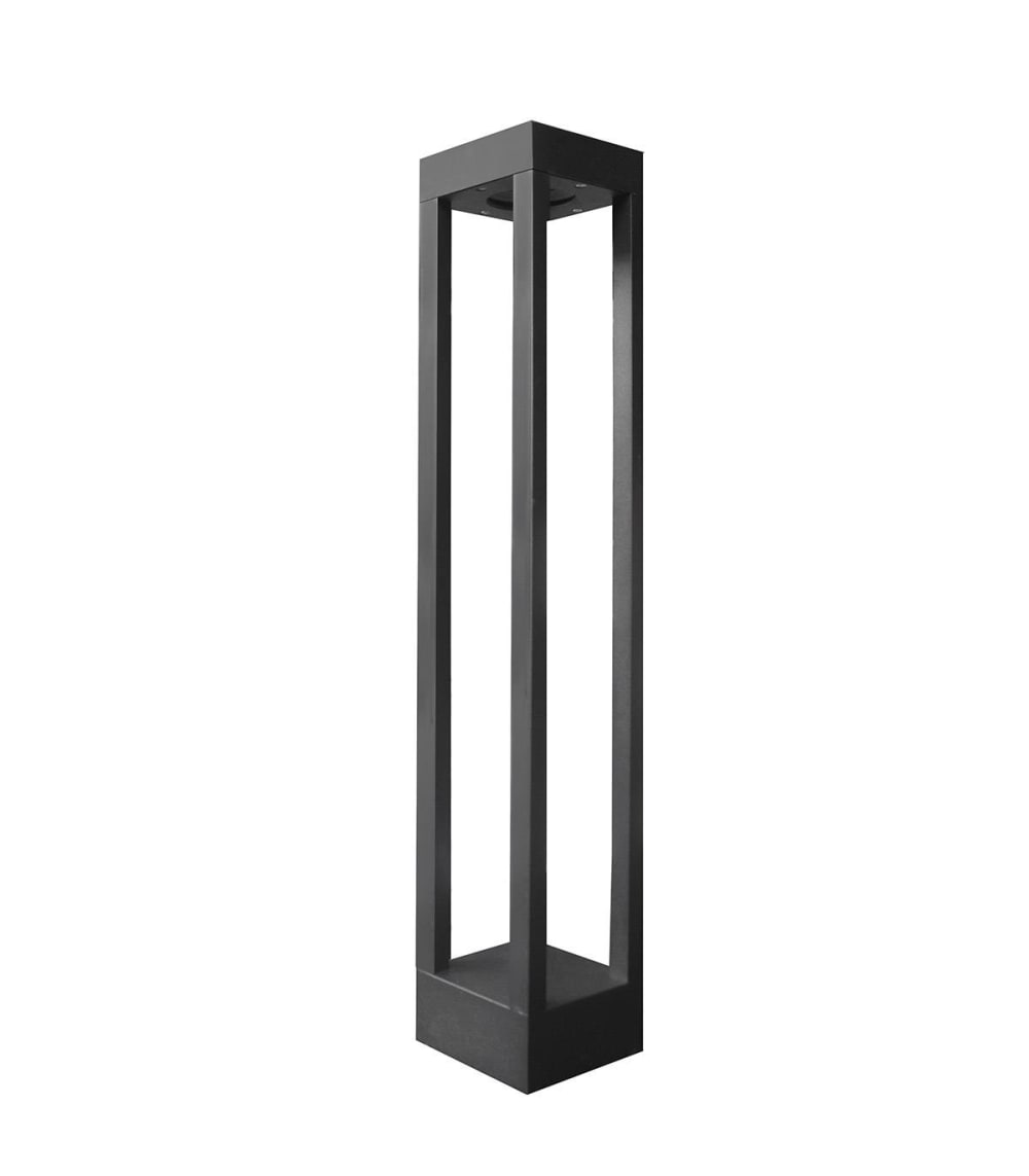 en aluminium noir, h. 60 cm