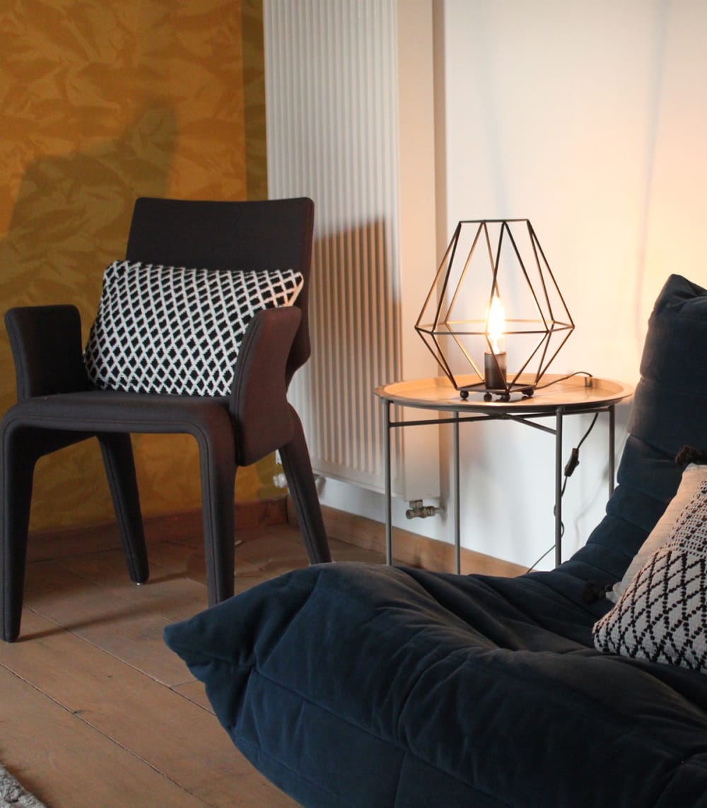 En métal noir, h. 33 cm - Maisons du Monde