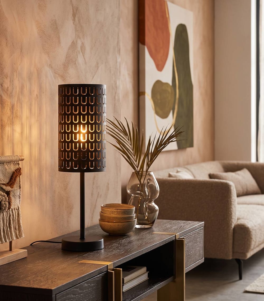 En métal noir, h. 46 cm - Maisons du Monde