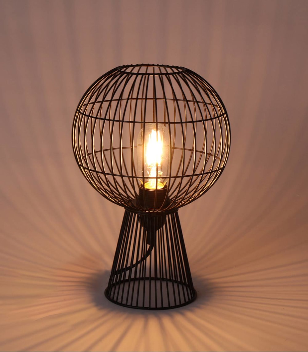 En métal noir, h. 30 cm - Maisons du Monde