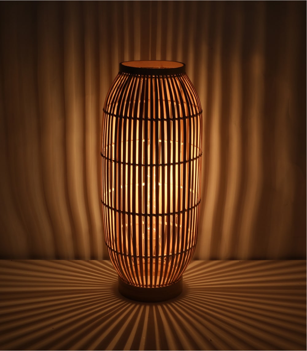 Lampadaire en bambou naturel, h. 70 cm — vue 4