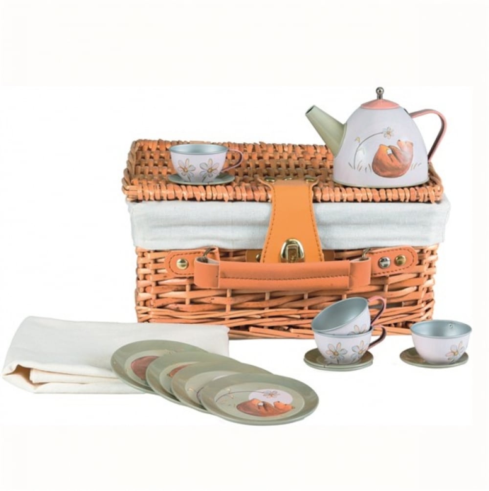 Egmont Toys Panier pique nique dinette forêt Beige Métal - 27x12x21cm