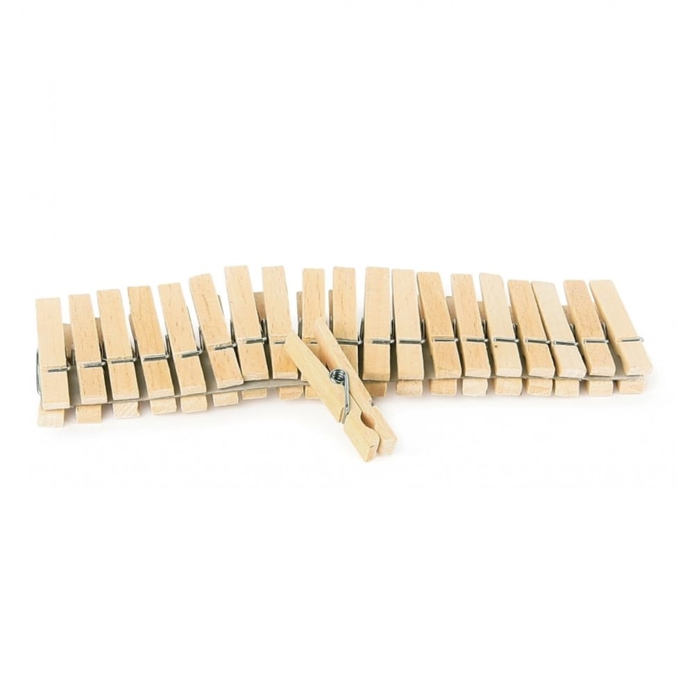 Egmont Toys Mini Wäscheklammern (100) BEIGE HOLZ Kinder