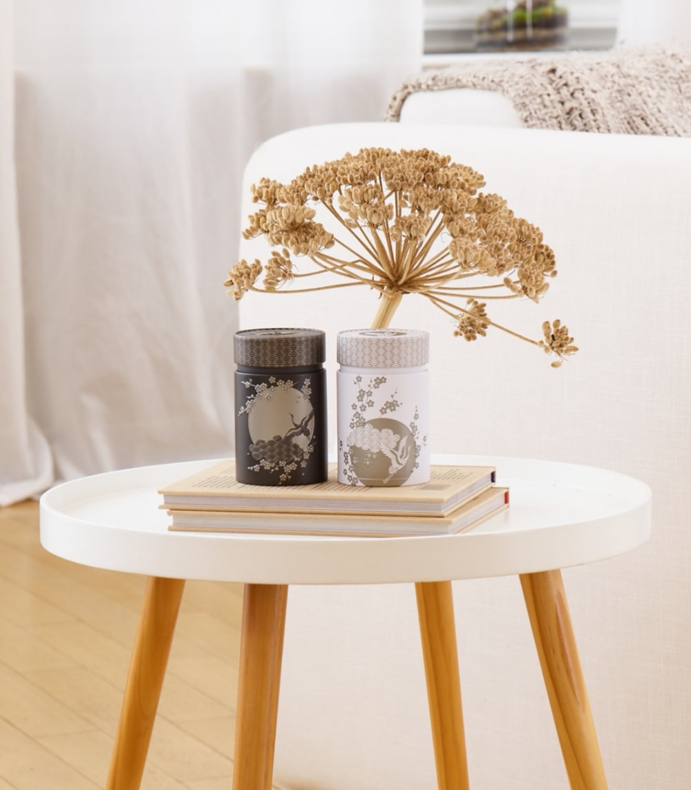 Petite boîte blanche Komorebi pour le thé contenance 150g - Maisons du Monde