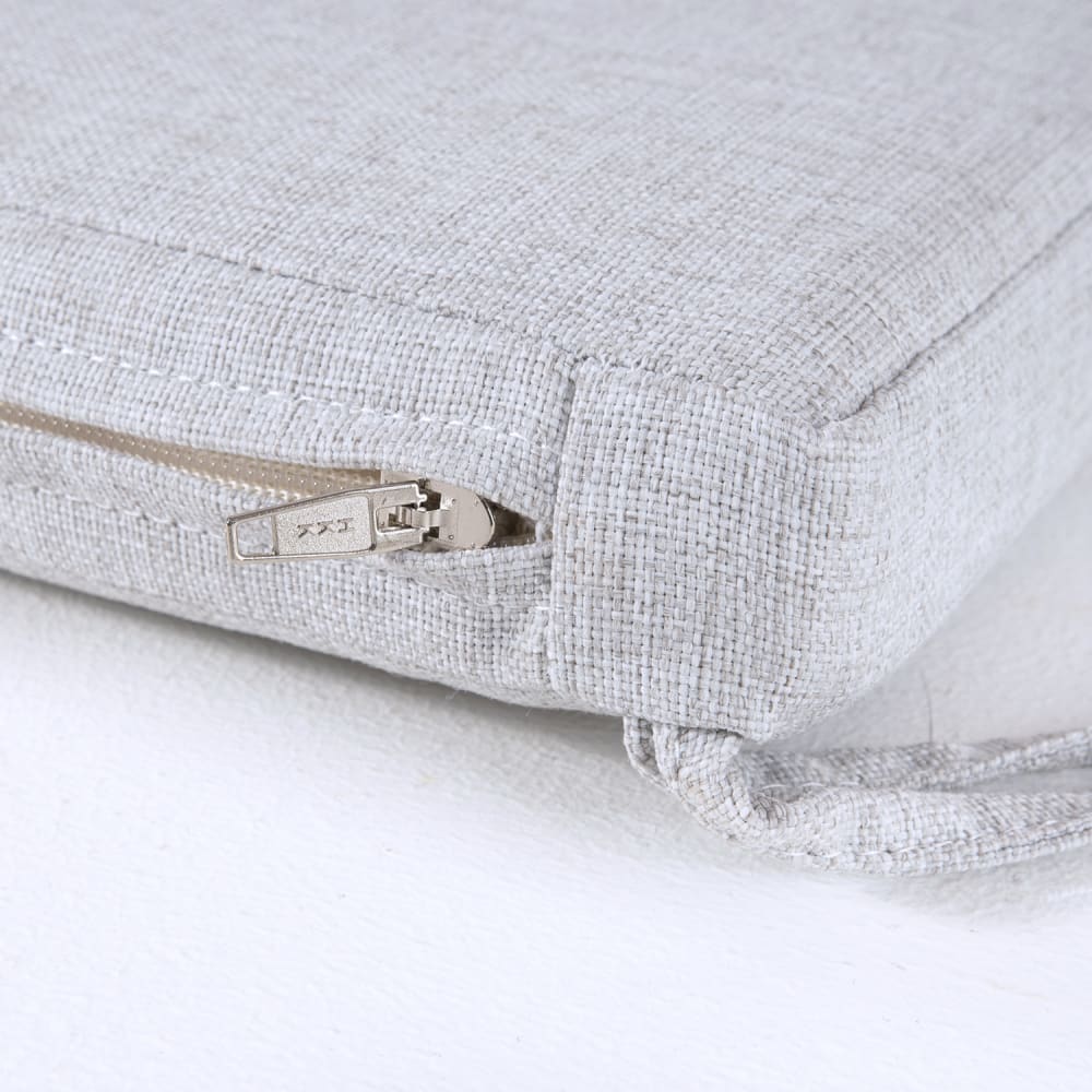 Pack de 2 cojines para sillas de jardín olefin gris claro 44x44 cm - Maisons du Monde
