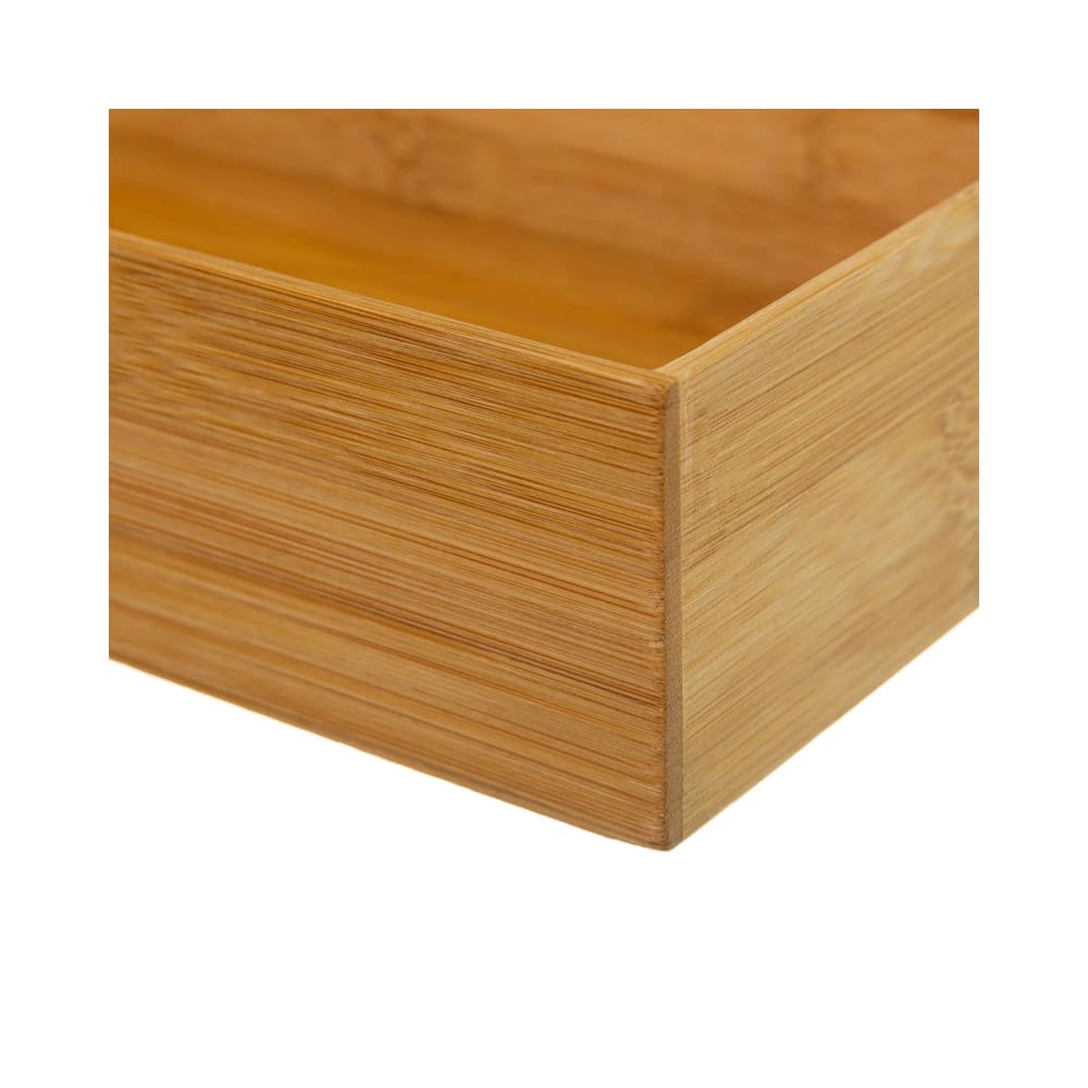 Rangement organisateur salle de bain bambou - 30x15x6.5cm — vue 4