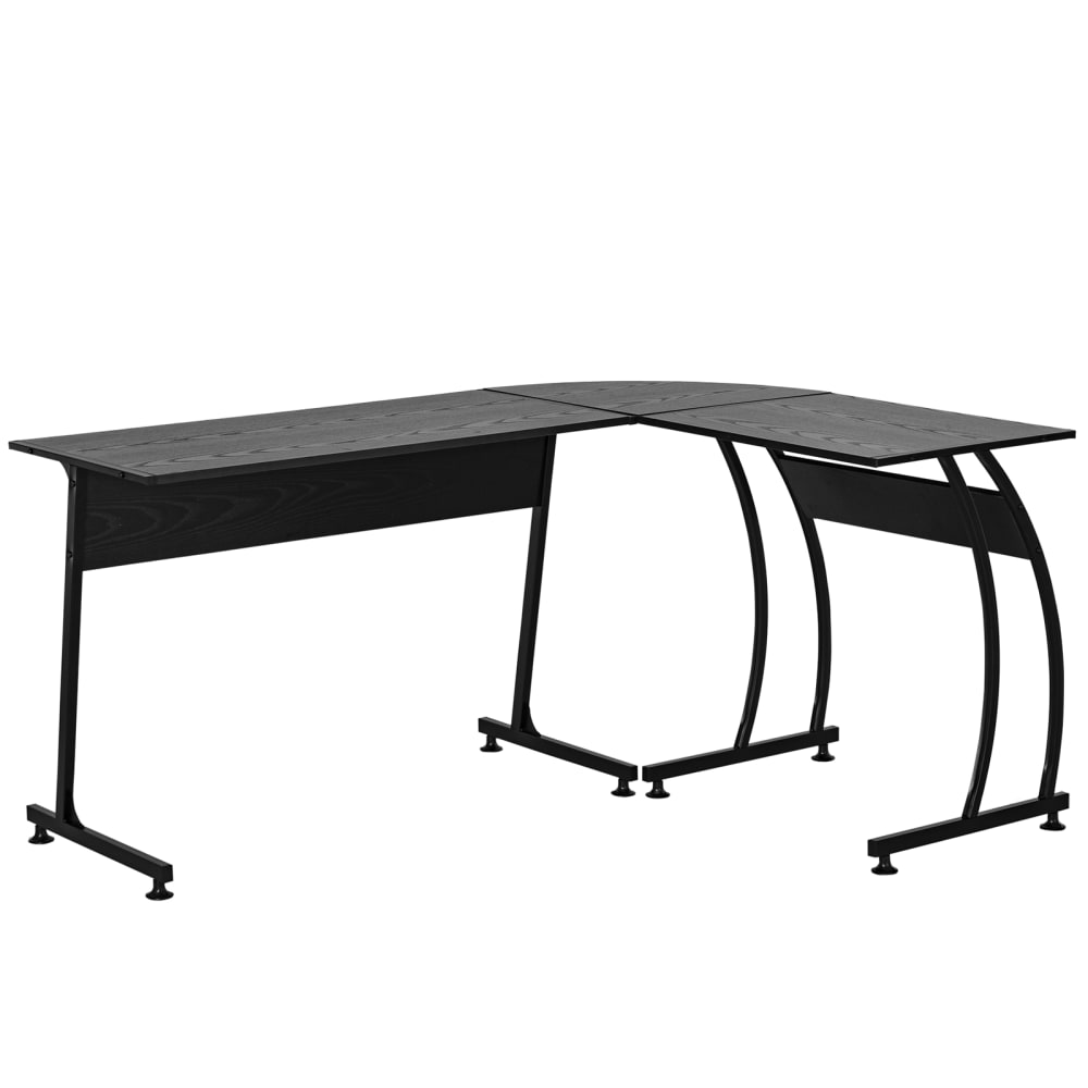 Mesa de ordenador 112,5x152x74 cm negro