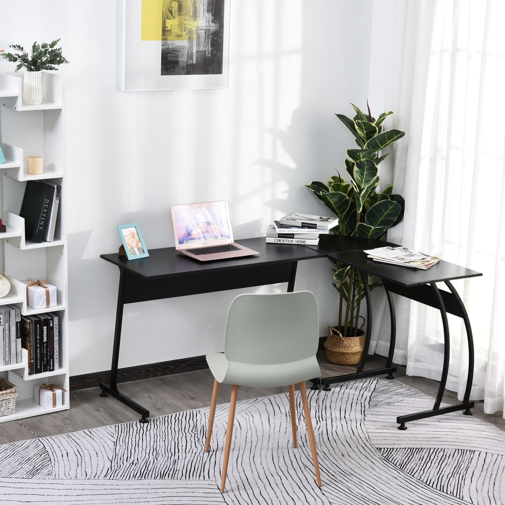 Mesa de ordenador 112,5x152x74 cm negro - Maisons du Monde
