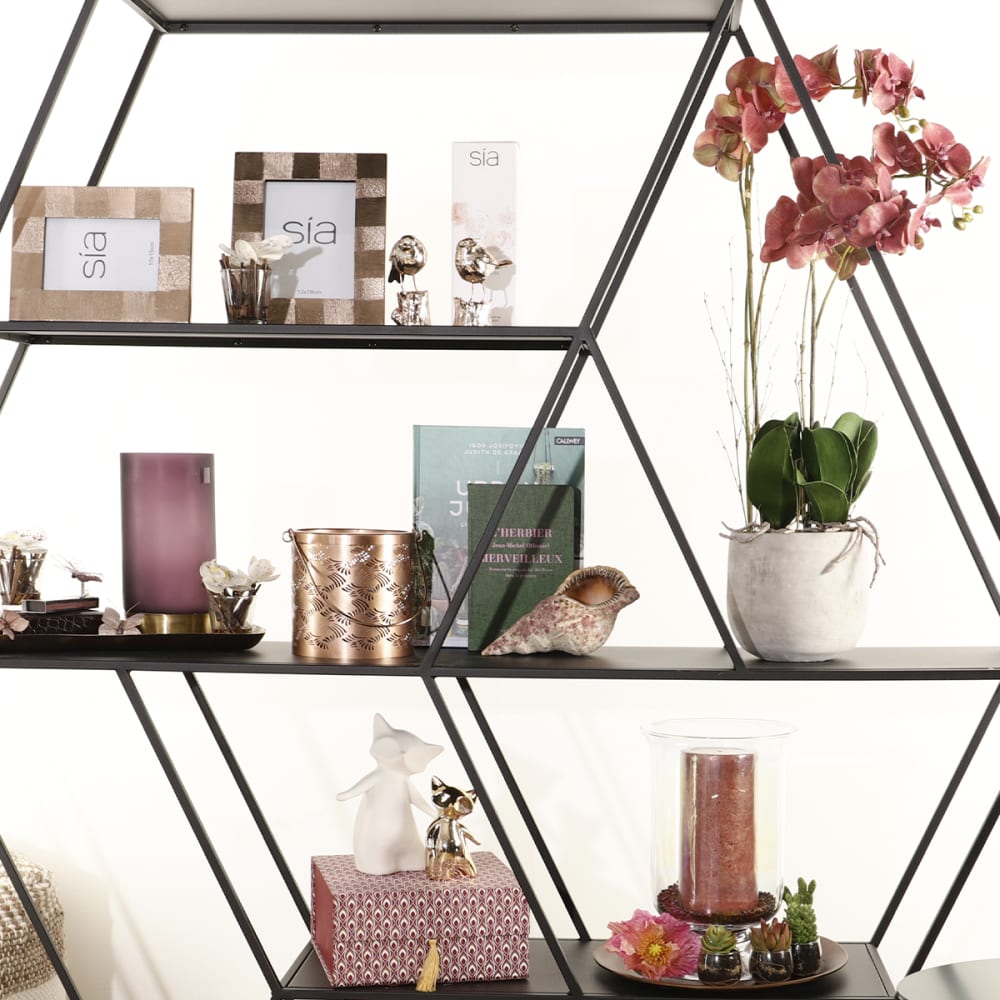 Photophore décoratif en fer cuivre H16 - Maisons du Monde