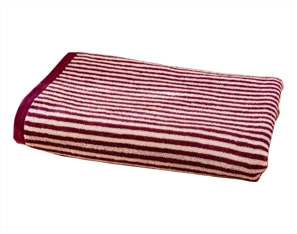 Serviette de toilette en coton 450 g/m² violet aubergine 50x90cm