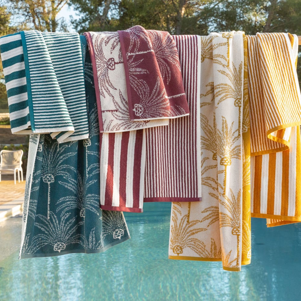 Drap de bain en coton 450 g/m² violet aubergine 70x140cm