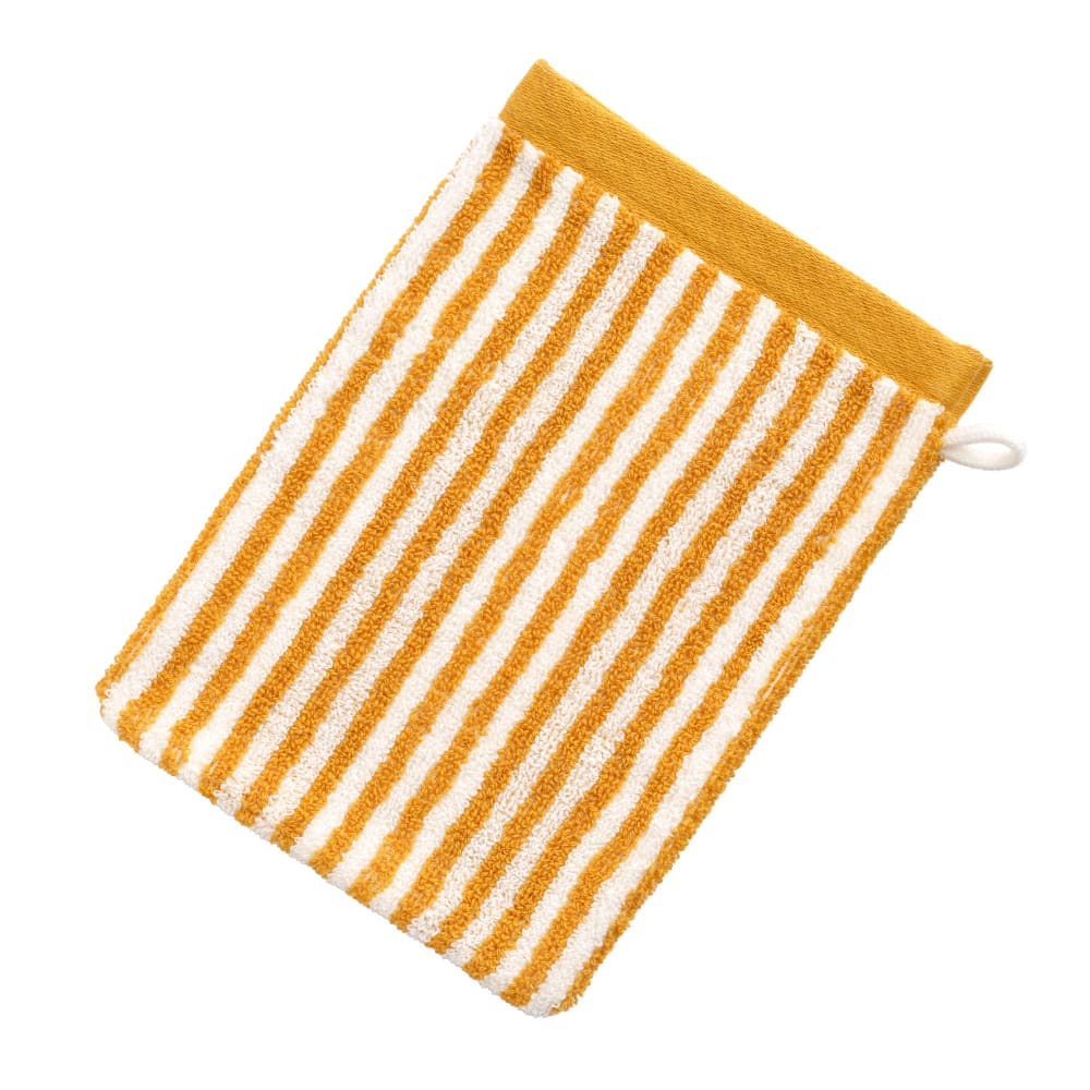 Drap de bain en coton 450 g/m² jaune ocre 70x140cm