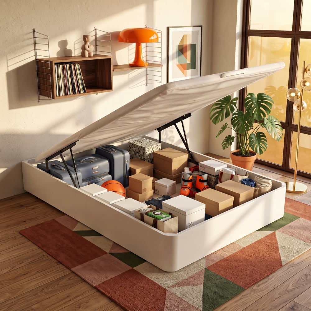 Canapé blanco 160x190 32cm montaje y retirada incluida - Maisons du Monde
