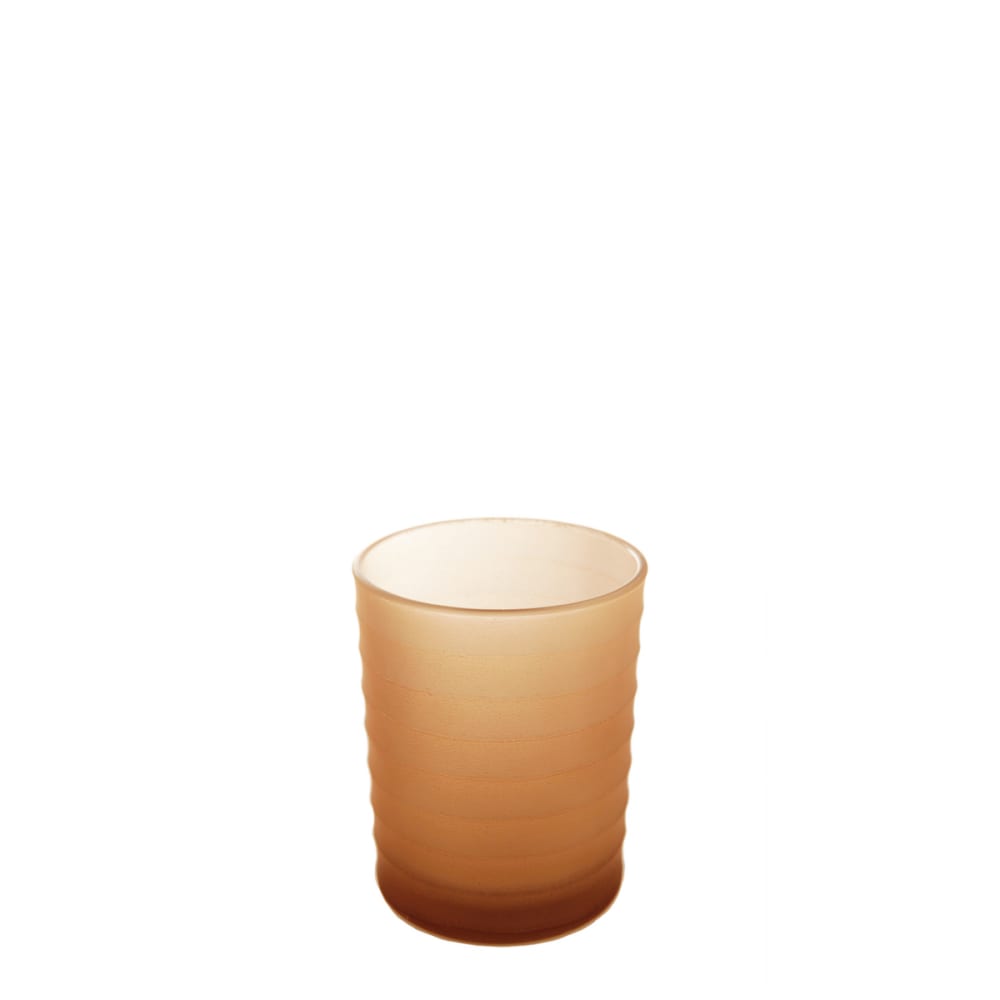 Sia Deco Dekoratives Windlicht aus satiniertem Glas H12, Orange style modern orange Glas