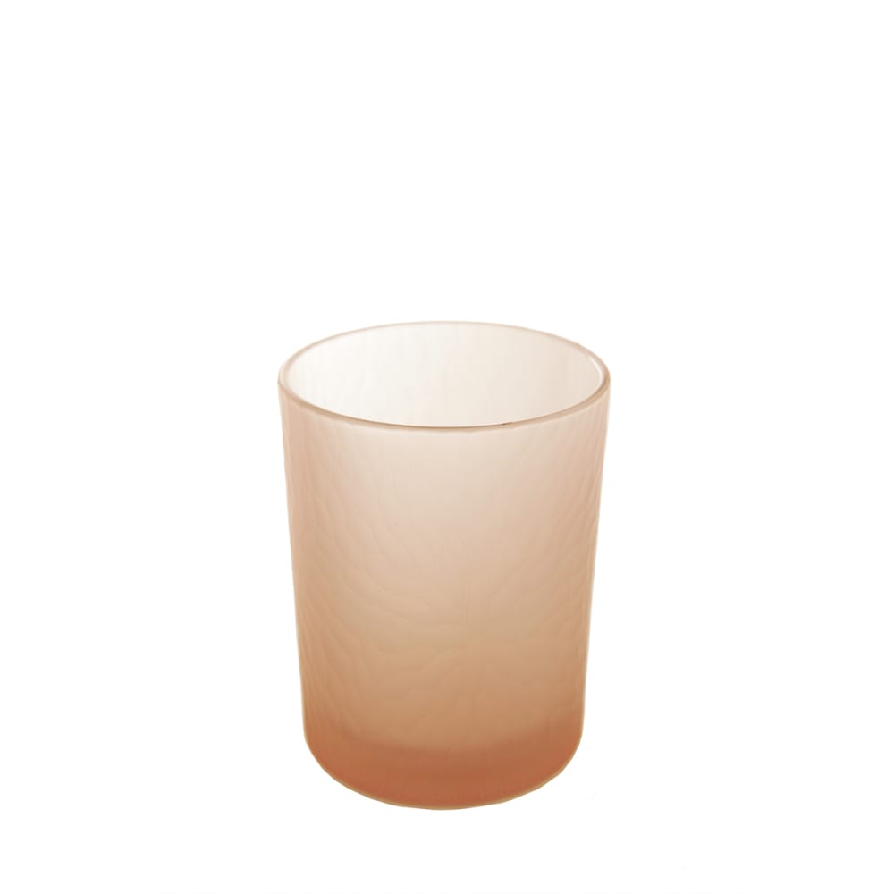 Sia Deco Dekoratives Windlicht aus satiniertem Glas H12, Orange style modern orange Glas