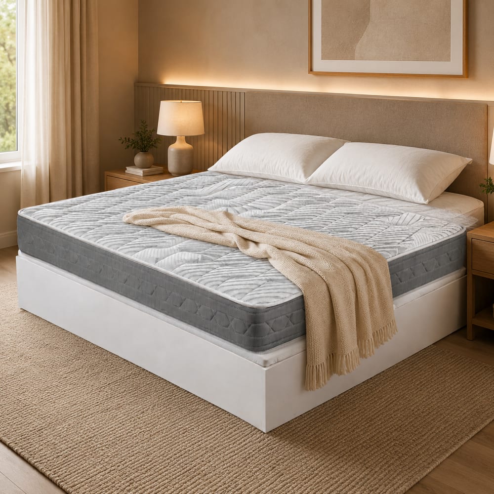 Pack colchón y canapé blanco 135x200 montaje y retirada incluida - Maisons du Monde