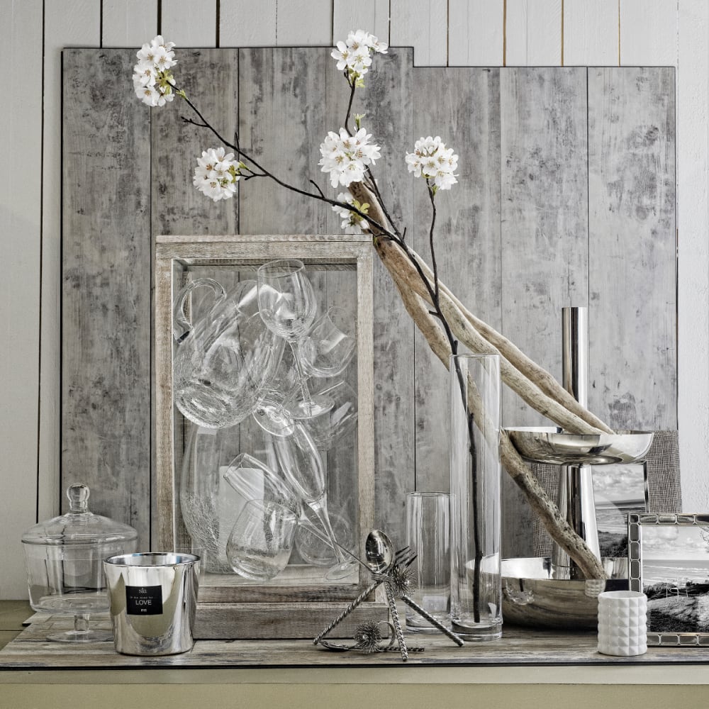 Photophore décoratif en porcelaine blanc h8 — vue 4