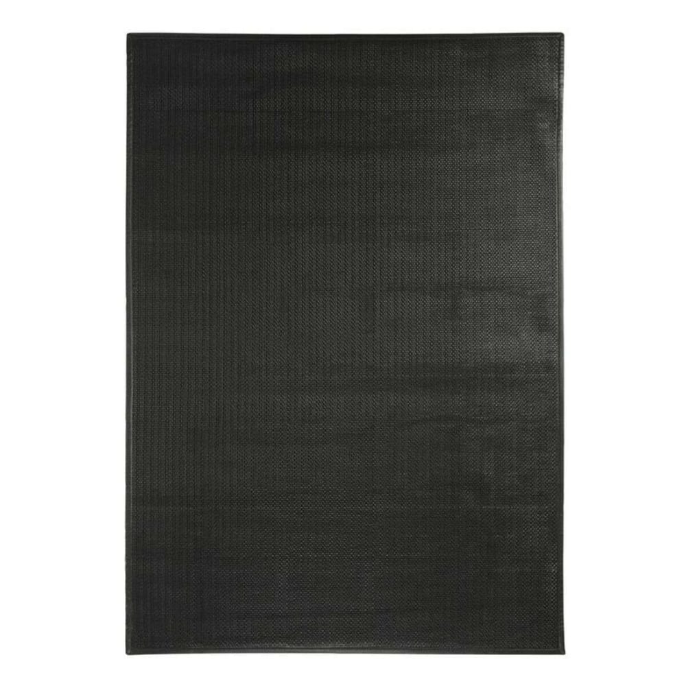 Alfombra de piel negro 120x170