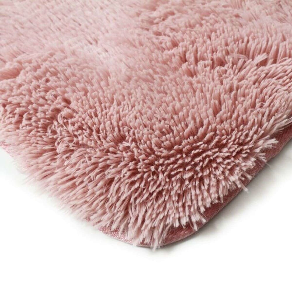 Tapis à base fine et souple extra doux rose 160x230 — vue 4