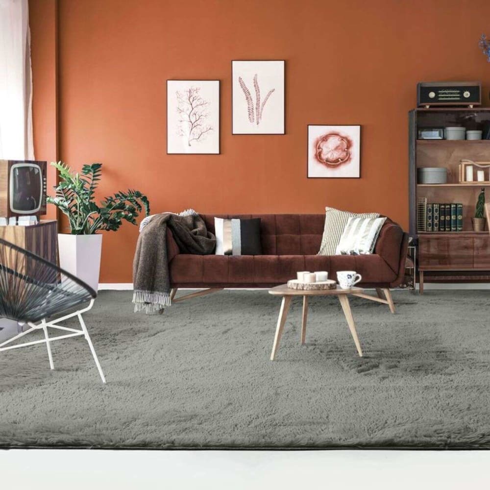 Tapis à base fine et souple extra doux gris clair 225x340 — vue 3