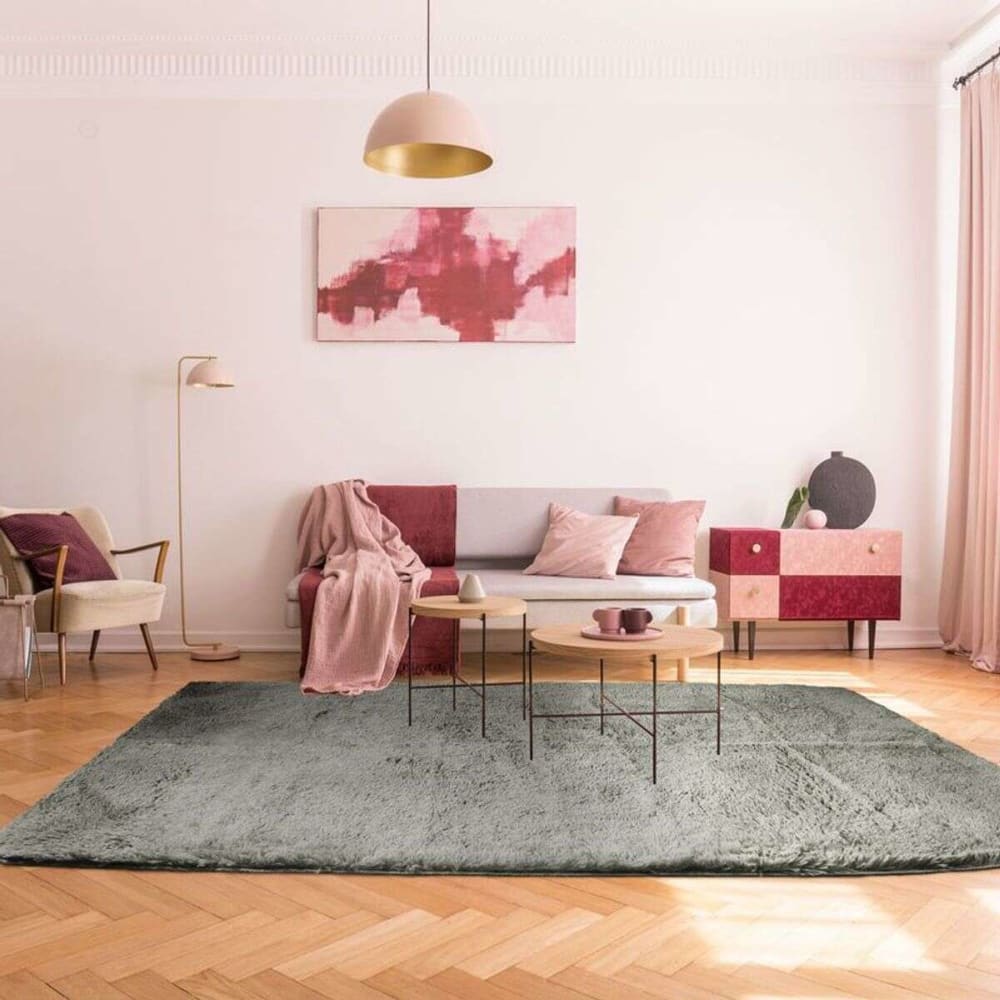 Tapis à base fine et souple extra doux gris clair 190x290 — vue 3