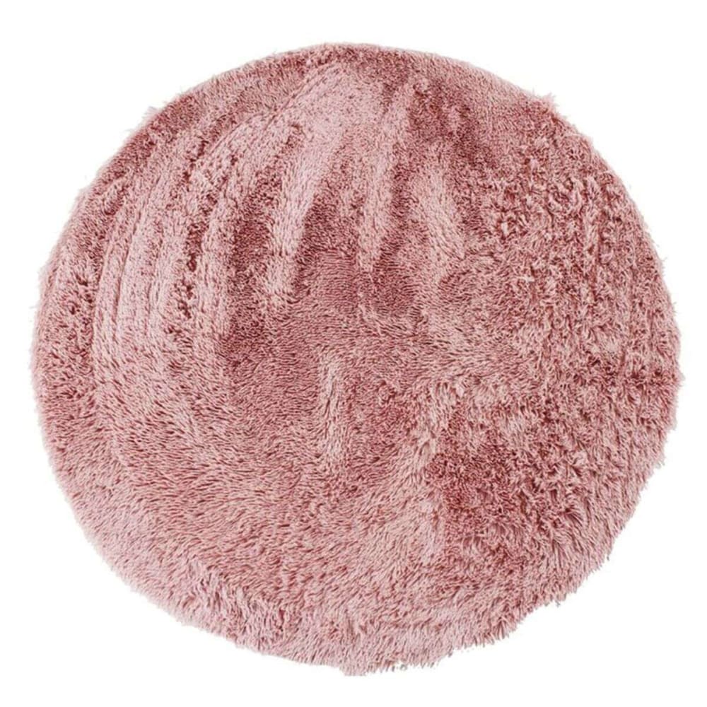 Tapis  à base fine et souple extra doux rose diam.160
