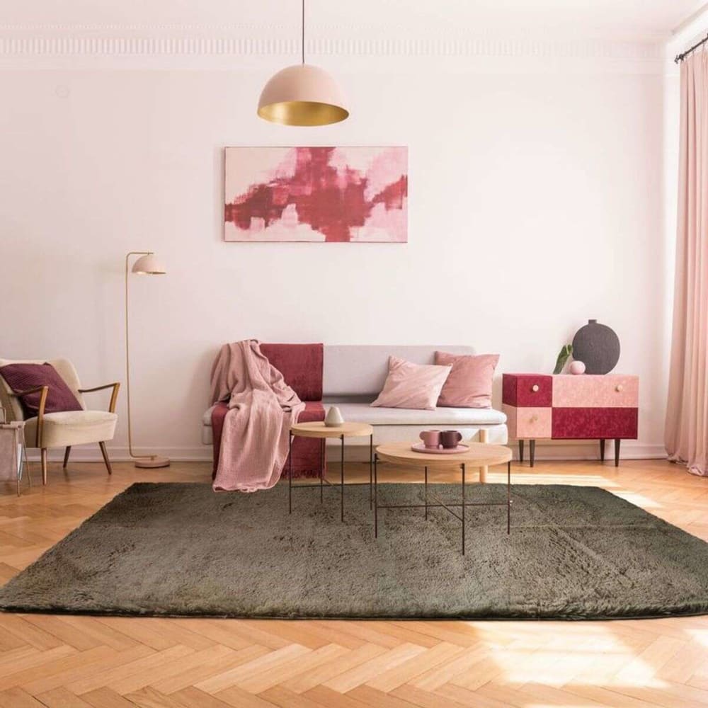 Tapis à base fine et souple extra doux taupe 190x290 — vue 3