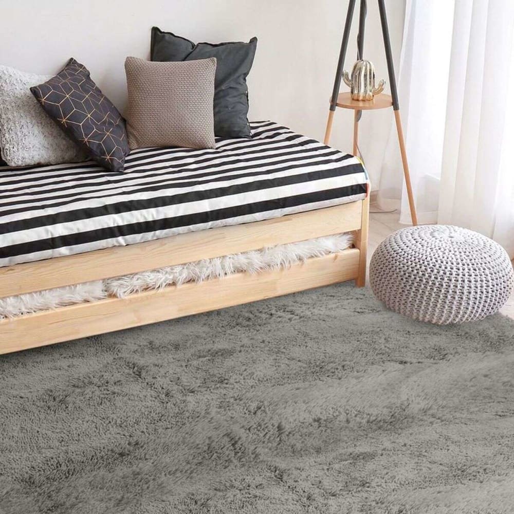 Tapis à base fine et souple extra doux gris clair 160x230 — vue 3