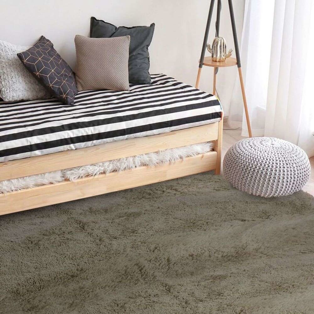 Tapis à base fine et souple extra doux taupe 160x230 — vue 3