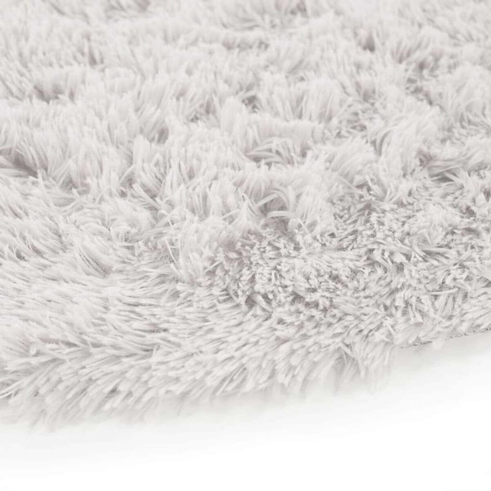 Tapis à base fine et souple extra doux blanc diam.160 — vue 4