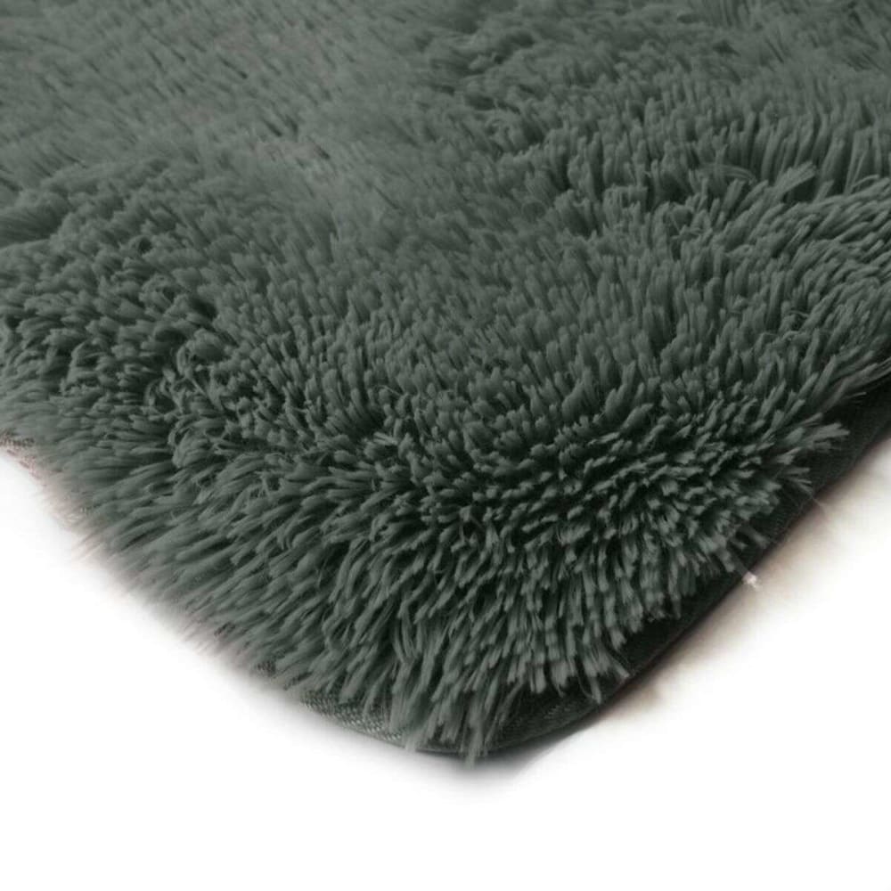 Tapis à base fine et souple extra doux gris foncé 160x230 — vue 4