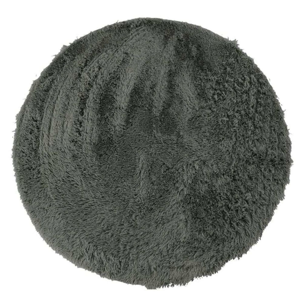 Tapis  à base fine et souple extra doux gris foncé diam.160