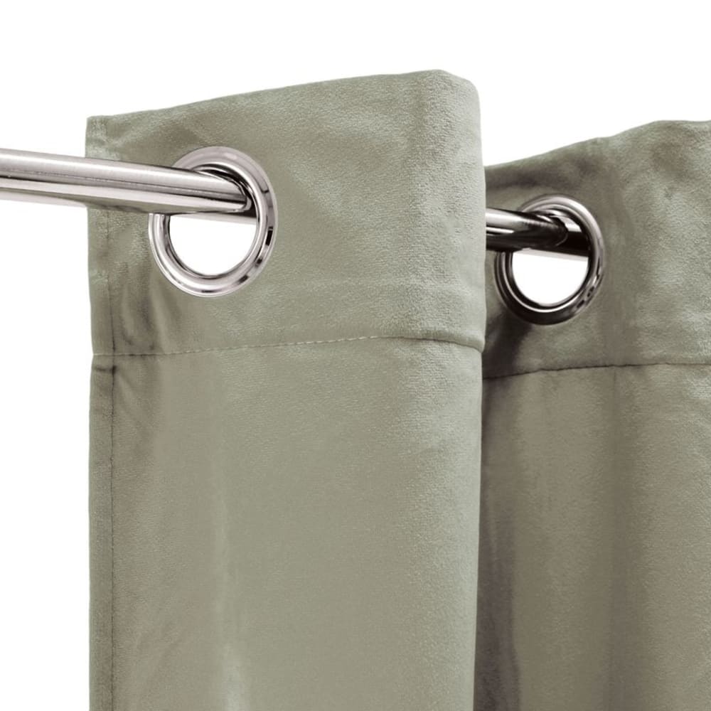 Rideau toucher velours taupe 140x250 — vue 4