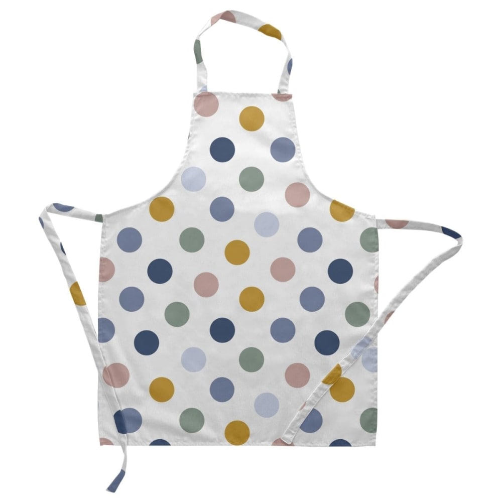 Muare Home Delantal algodón azul 110x69