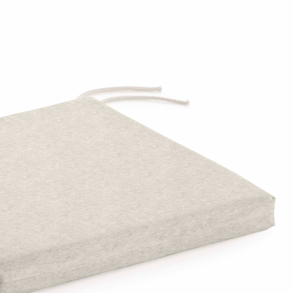 Coussin d'assise rembourré uni beige 40x40x5cm — vue 3