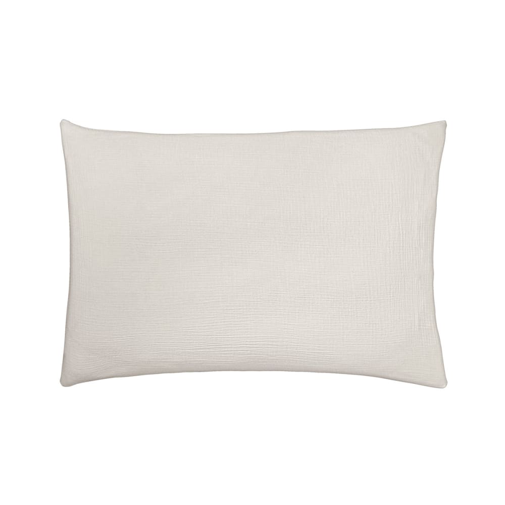 Taie d'oreiller uni en gaze de coton greige 50x75 — vue 3