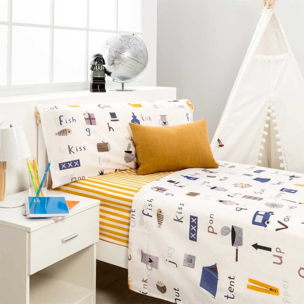 Juego de sabanas Infantil algodón poliéster multicolor Cama de 90 - Maisons du Monde