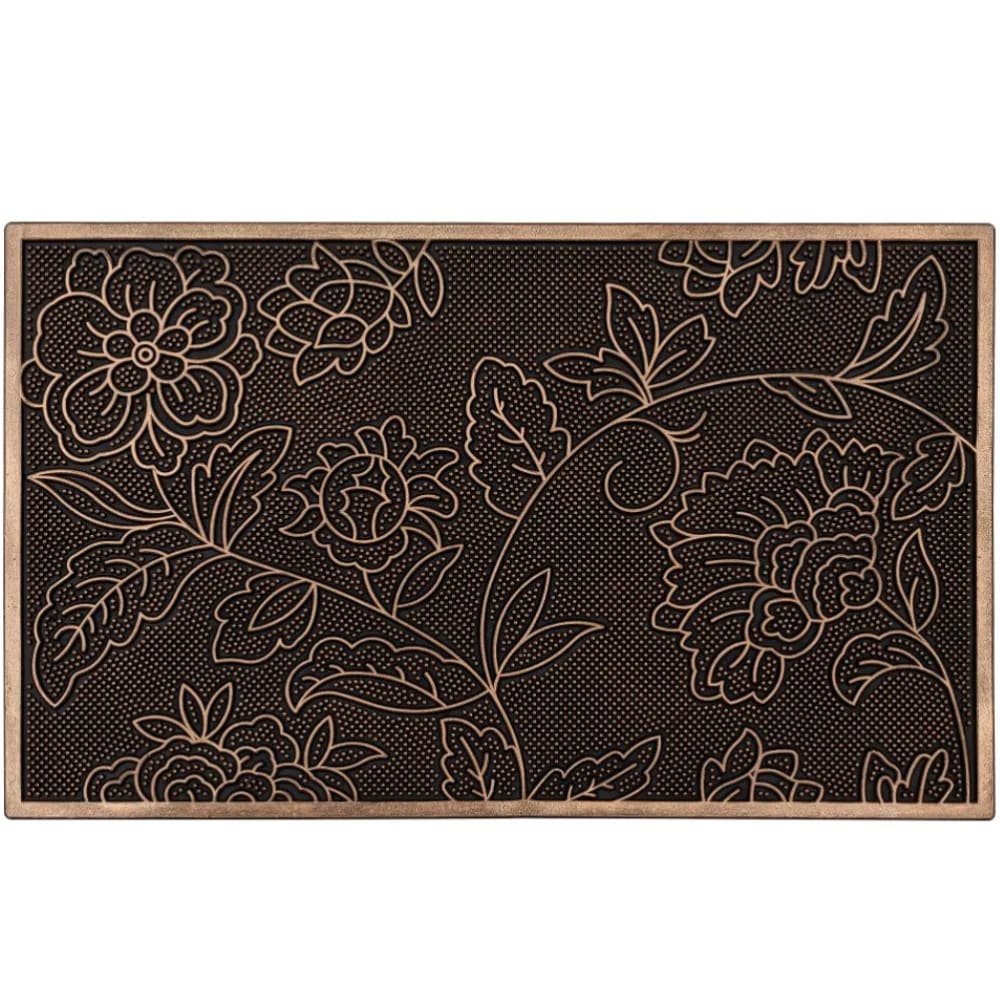 Essuie-pieds floral en gomme 75x45cm