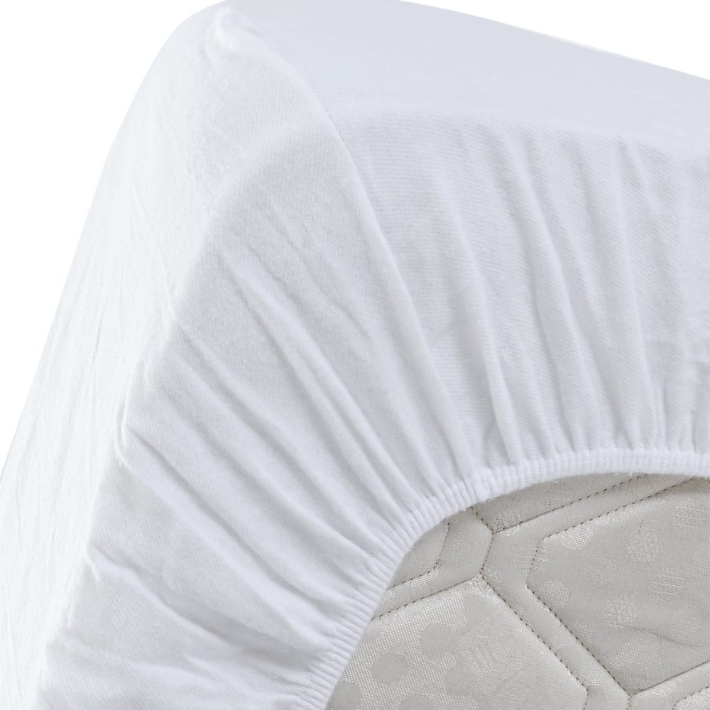Protège matelas imperméable coton blanc 120x190 cm — vue 3